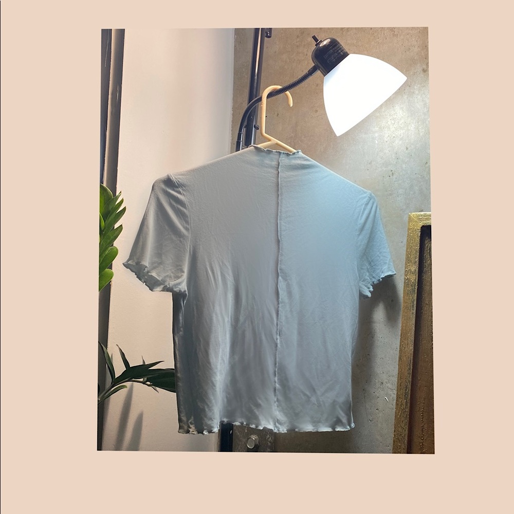 Mock neck H&M Sea Foam Shirt